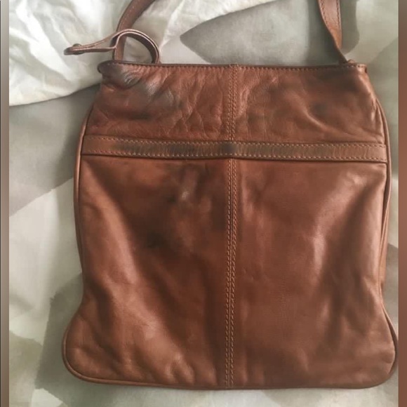 Witchery Tan Leather Crossbody Handmade Bag ๐. - Picture 7 of 7